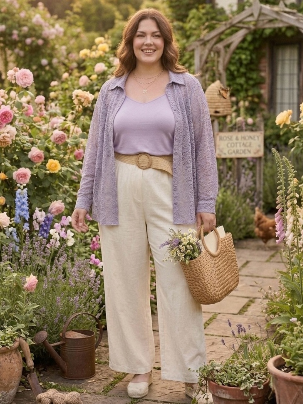 Torrid Lizzie Lavender Dusk Purple Chenille Lace Button Up Shirt Plus Size 5X